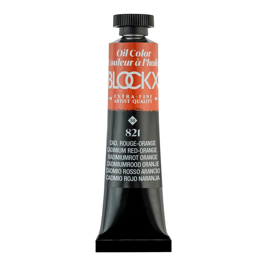 BLOCKX Premium Extra-Fine Oils Tube 20ml Cadmium Red-Orange