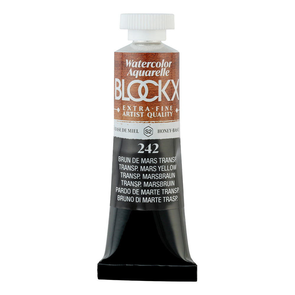 BLOCKX Artists' Watercolour Tube 15ml Transparent Mars Brown