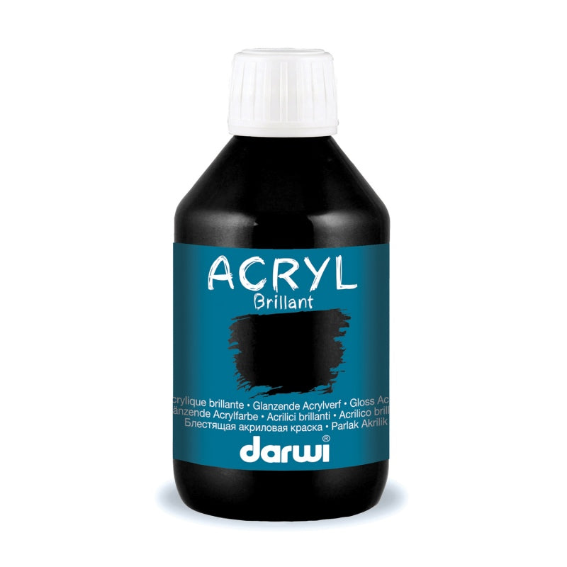 DARWI Acryl Glossy 250ml Black