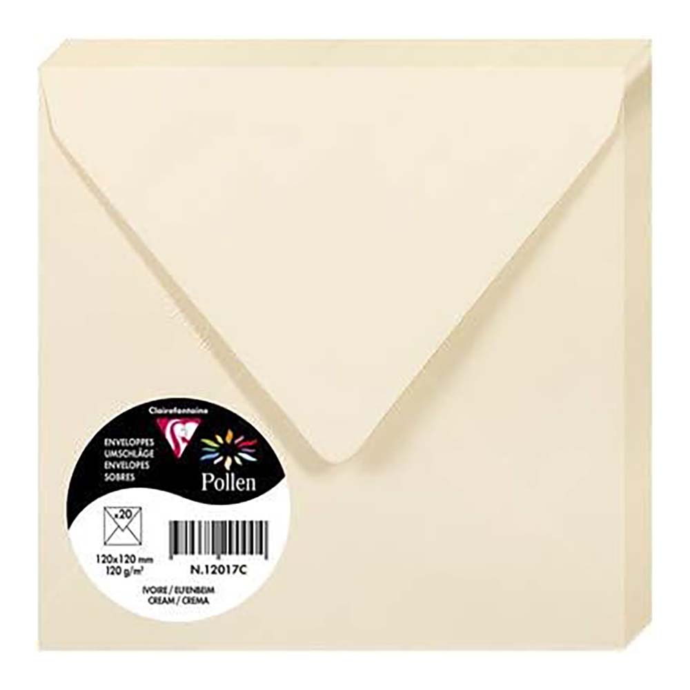 POLLEN Envelopes 120g 120x120mm Ivory