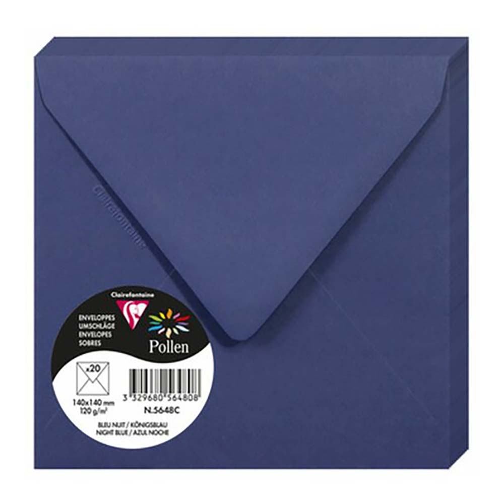 POLLEN Envelopes 120g 140x140mm Night Blue