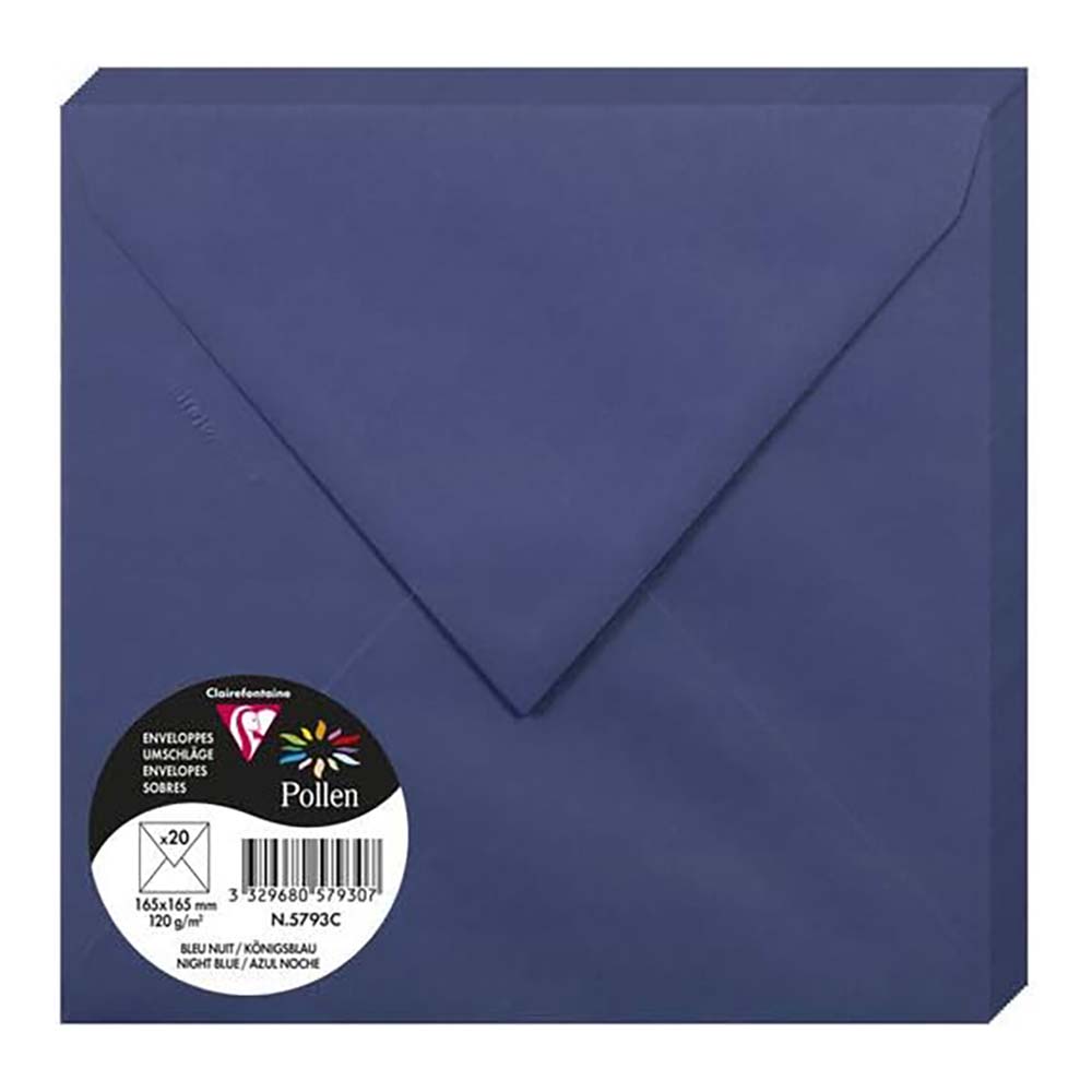 POLLEN Envelopes 120g 165x165mm Night Blue