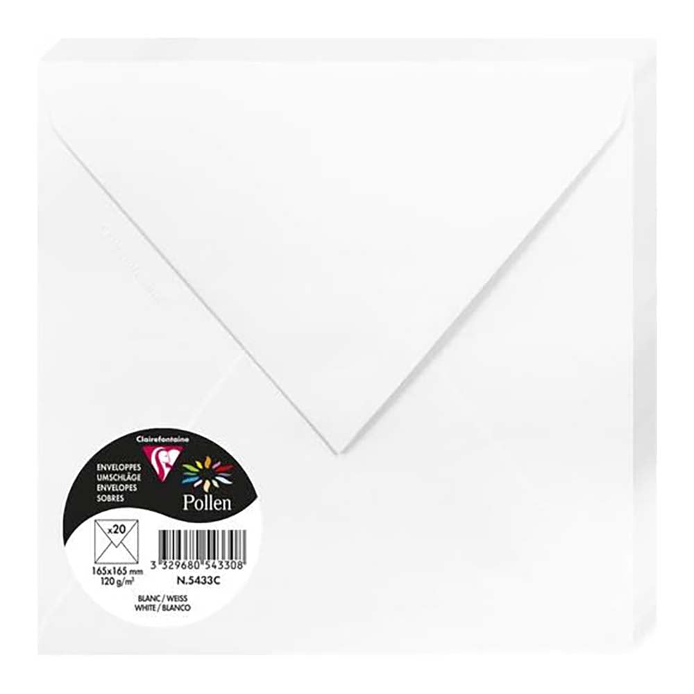 POLLEN Envelopes 120g 165x165mm White