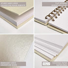 CLAIREFONTAINE Hardcover Album 200g 32x24cm Iridescent Cream
