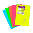 CLAIREFONTAINE Koverbook Neon Stapled Notebook 11x17cm 48s 5x5 Sq Assorted