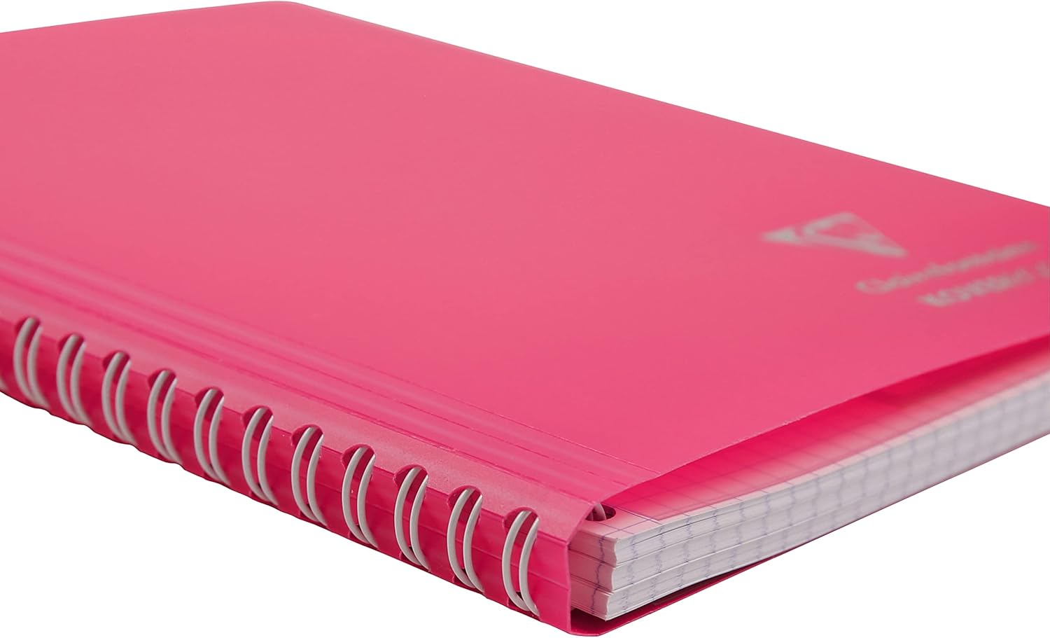 CLAIREFONTAINE Koverbook Neon Wirebound Notebook 14.8x21cm 80s 5x5 Sq Assorted