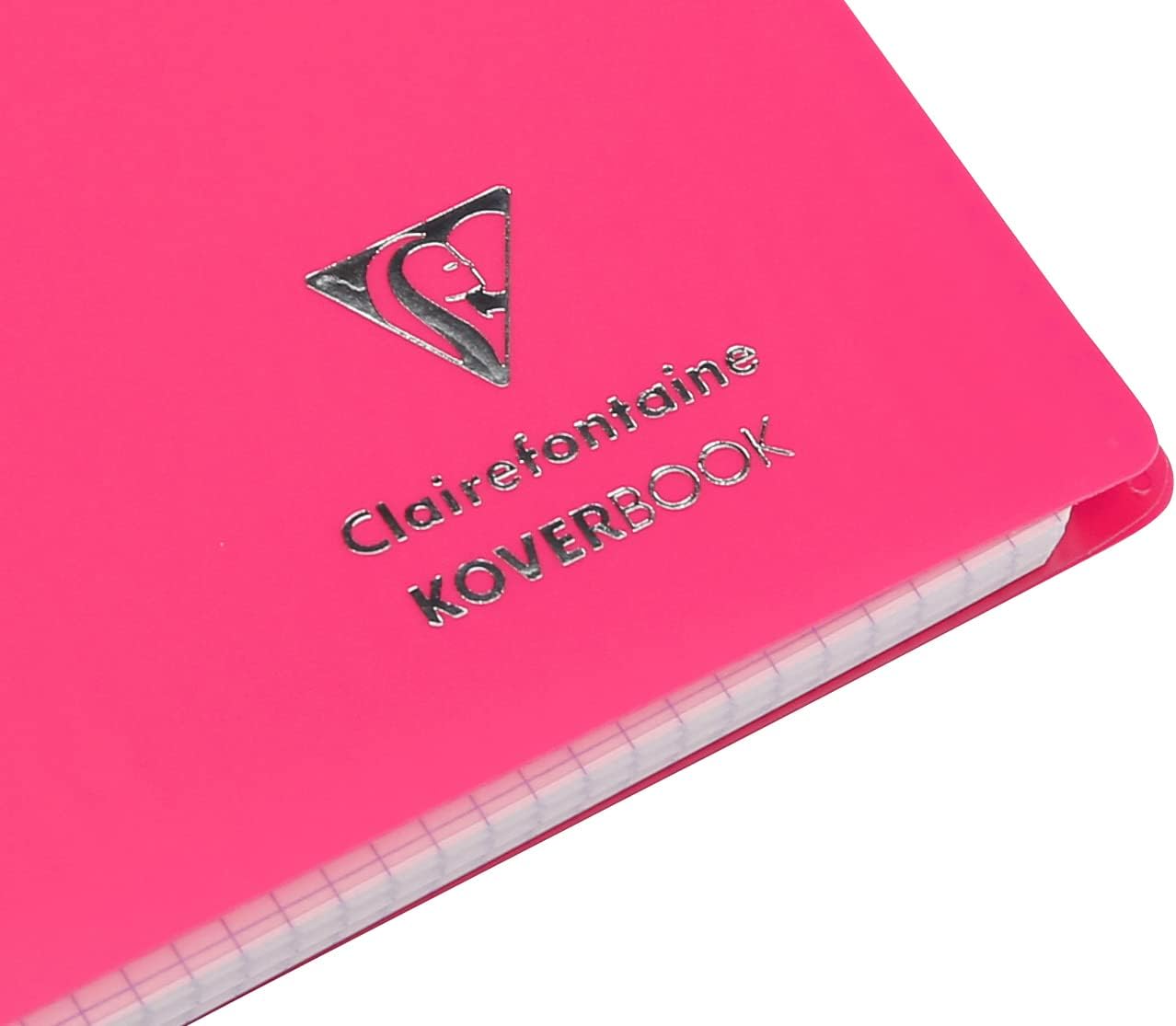 CLAIREFONTAINE Koverbook Neon Wirebound Notebook 14.8x21cm 80s 5x5 Sq Assorted