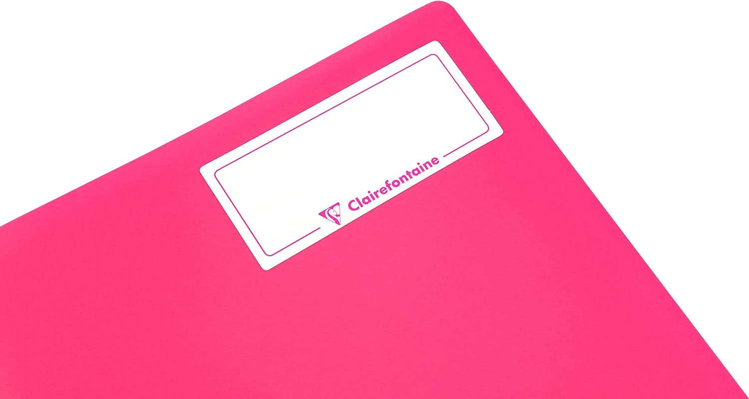 CLAIREFONTAINE Koverbook Neon Wirebound Notebook 21x29.7cm 80s 5x5 Sq Assorted