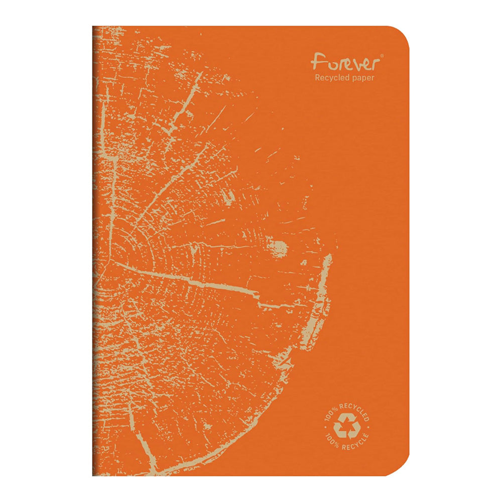 CLAIREFONTAINE Forever Premium Stapled Notebook A5 48s Lined Rust Orange