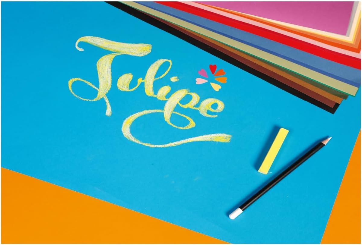 CLAIREFONTAINE Tulipe Coloured Drawing Paper A3 160g 24s Pastel Shades