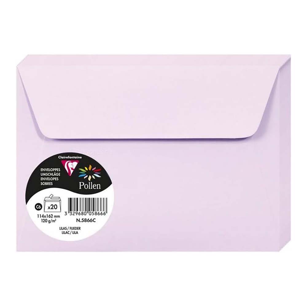 POLLEN Envelopes 120g 114x162mm Lilac