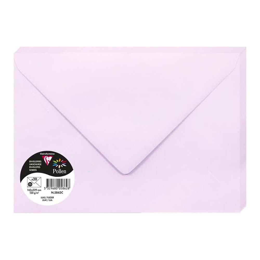POLLEN Envelopes 120g 162x229mm Lilac