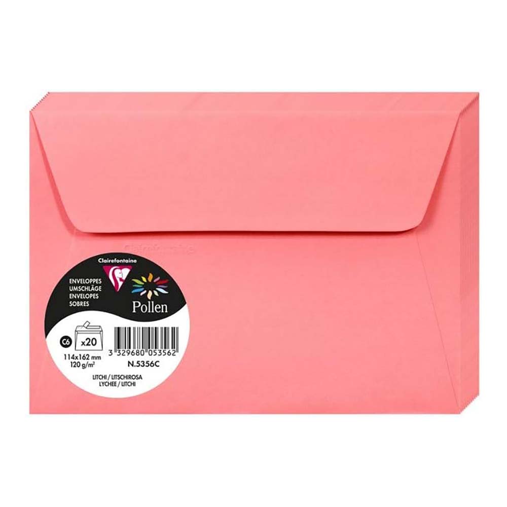 POLLEN Envelopes 120g 114x162mm Lychee