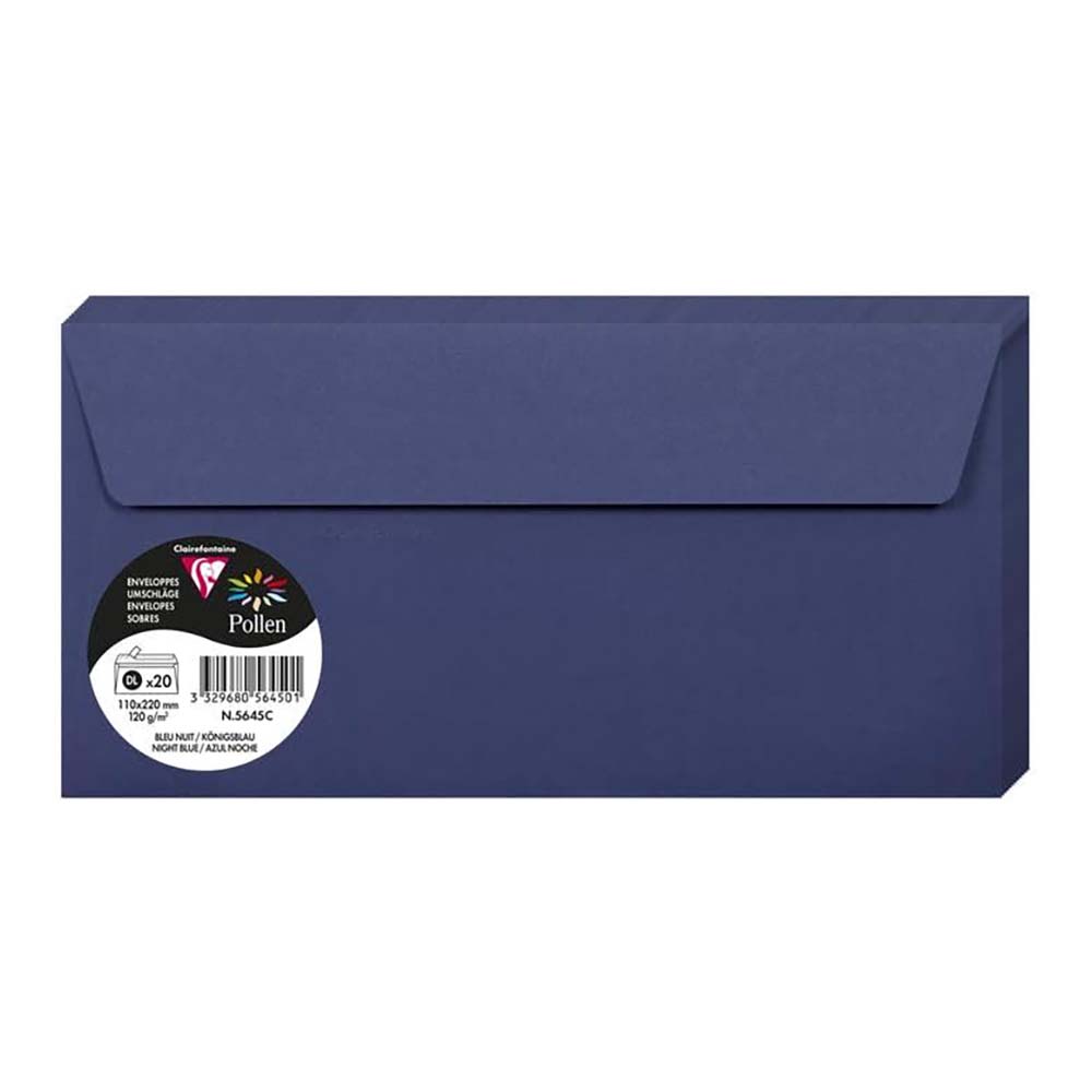 POLLEN Envelopes 120g 110x220mm Night Blue