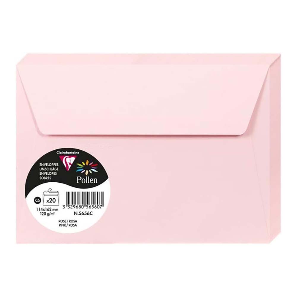POLLEN Envelopes 120g 114x162mm Pink