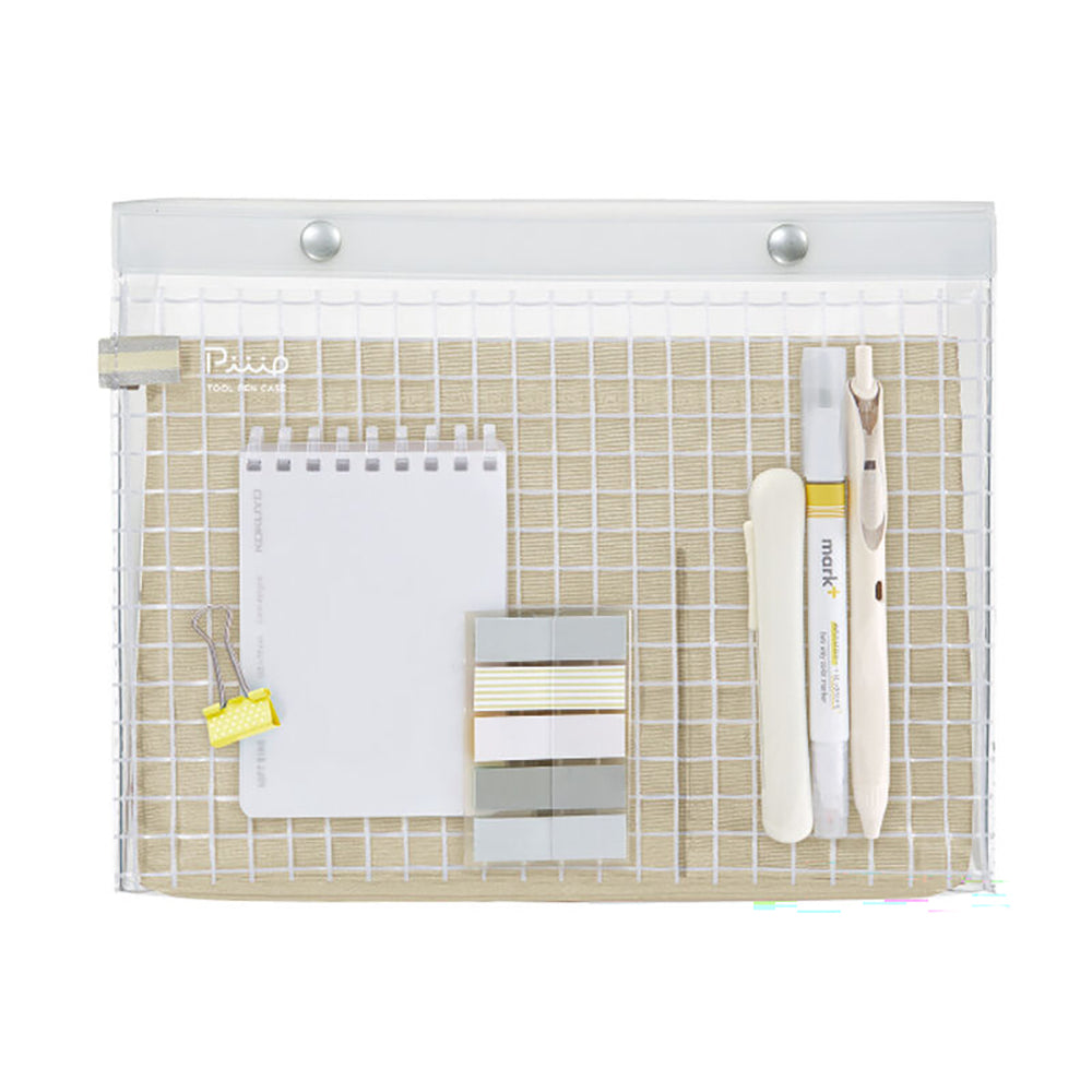 KOKUYO Piip Tool Pen Case F-VBF243-4 A5 Flat Shiny Beige