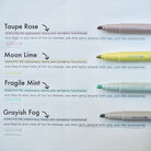 KOKUYO ME 2 Way Marking Pen Moon Lime