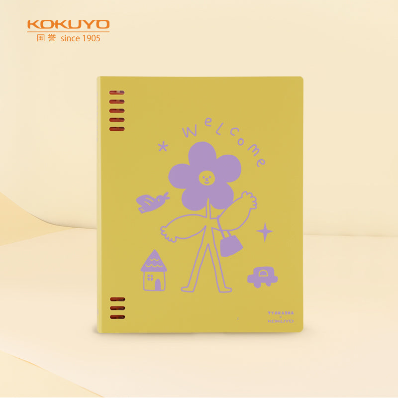 KOKUYO x TYAKASHA Binder Notebook B5 40P 8mm Yellow