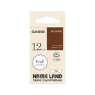 CASIO Name Land Kraft Tape Cartridge 12mm Beige on Brown