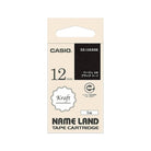 CASIO Name Land Kraft Tape Cartridge 12mm Beige on Black