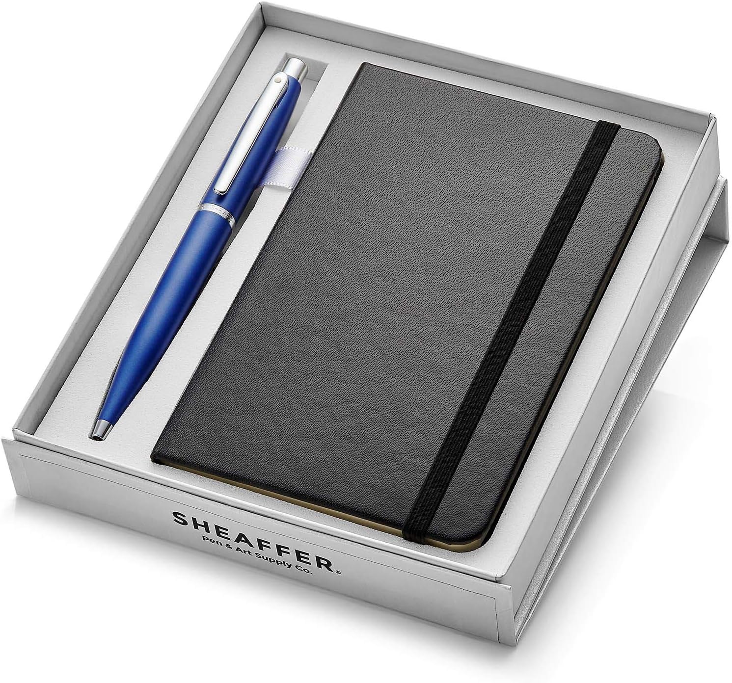 SHEAFFER VFM 9401 Neon Blue Ball Pen with A6 Notebook