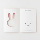 MIFFY x greenflash Greeting Card 9x6.5cm Face Orange