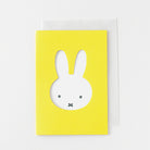 MIFFY x greenflash Greeting Card 9x6.5cm Face Yellow