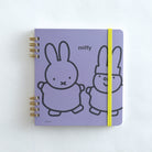 MIFFY x greenflash Ring Note Square 12.8x14cm 5x5 Grid Purple