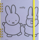 MIFFY x greenflash Ring Note Square 12.8x14cm 5x5 Grid Purple