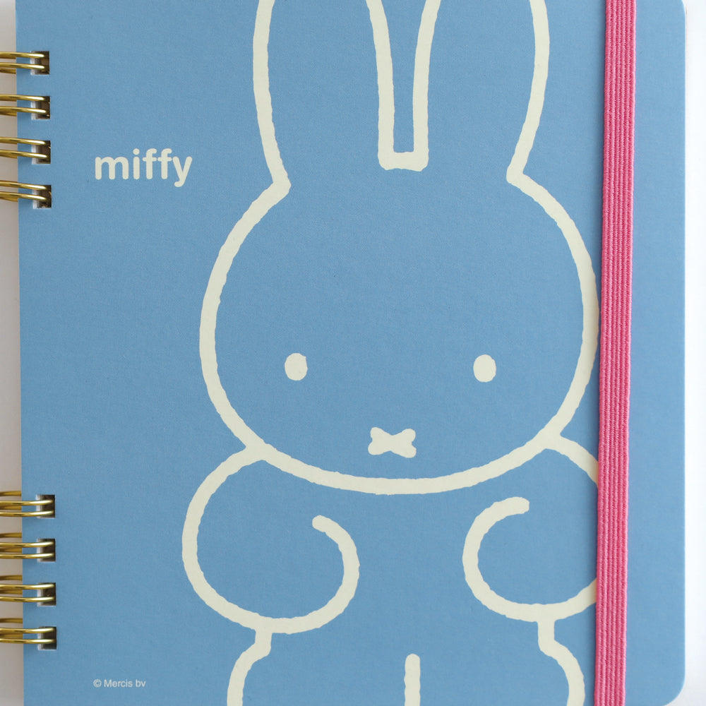 MIFFY x greenflash Ring Note Square 12.8x14cm 5x5 Grid Blue