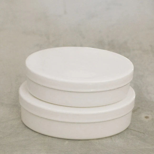 CLASSIKY Enamel Lunch Box White