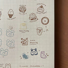 HATSU MIDORI Clear Stamp Sheet Vanilla's Favourite