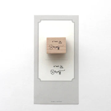 NYRET Postcard Series Rubber Stamp clover