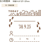 SHACHIHATA Daily Log Stamp Body+Die 10 Action Record