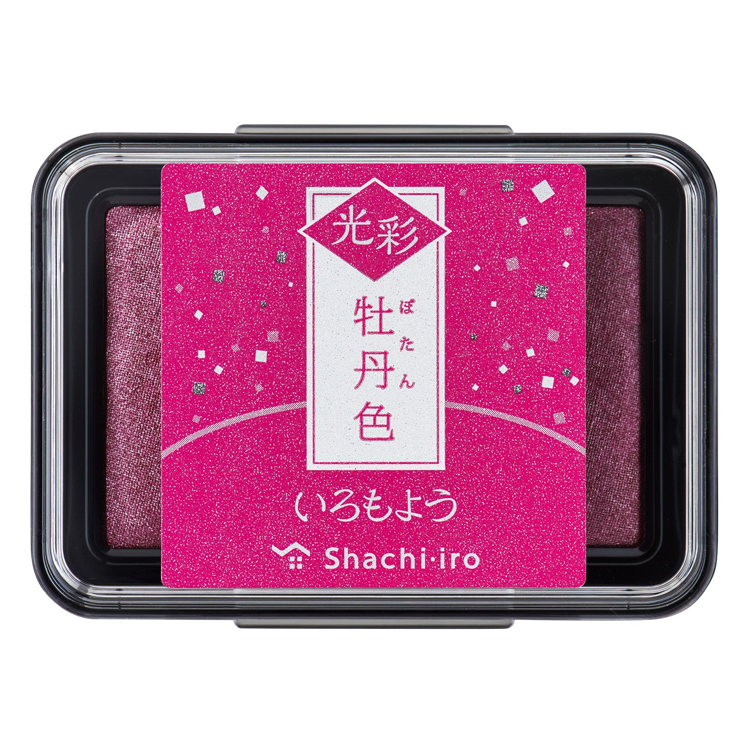 SHACHIHATA Kousai Shiny Ink Pad Peony Red