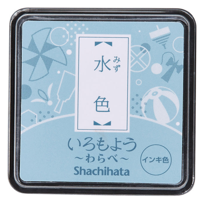 SHACHIHATA Iromoyo Warabe Mini Stamp Pad Pastel Blue