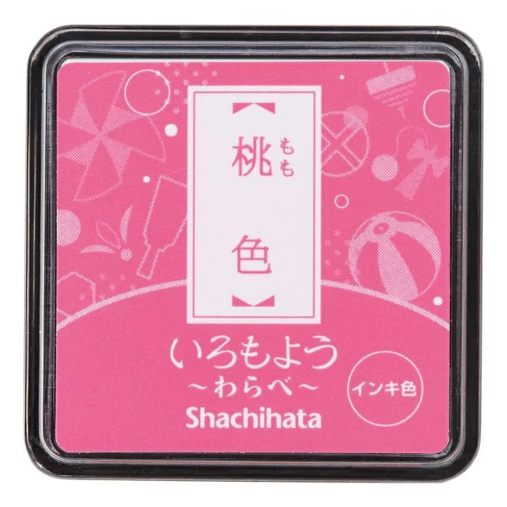 SHACHIHATA Iromoyo Warabe Mini Stamp Pad Peach Pink