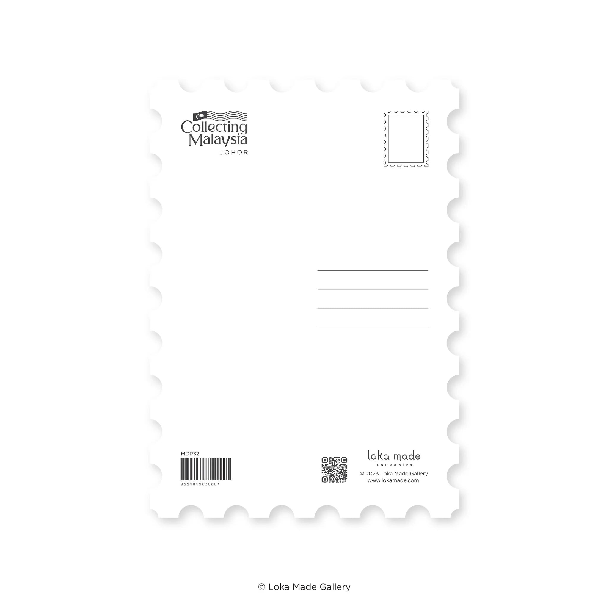 LOKAMADE Collecting Malaysia MDP32: State Stamp Johor