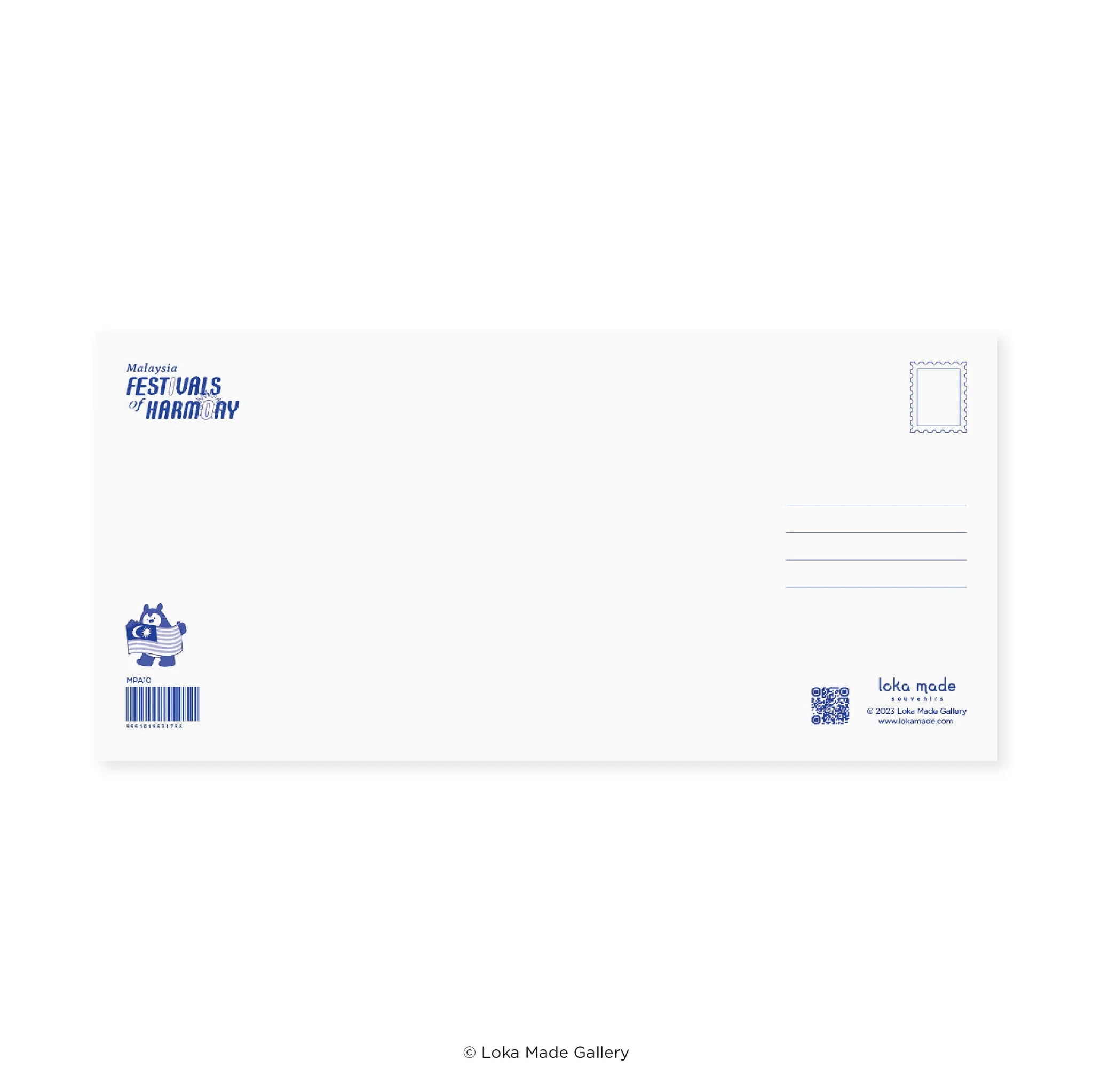 LOKAMADE Malaysia Panorama Postcard MPA10: Festivals of Harmony