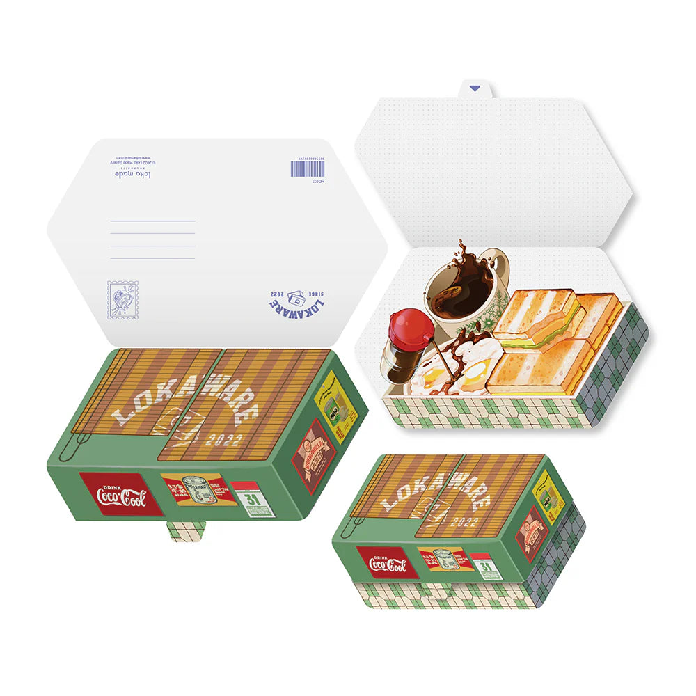 LOKAMADE Malaysia Shaped Postcard MDP31: All-Day Breakfast