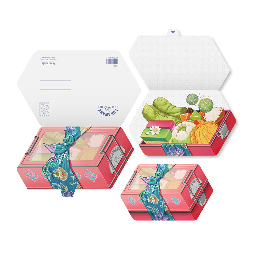 LOKAMADE Malaysia Shaped Postcard MDP29: Nyonya Kuih