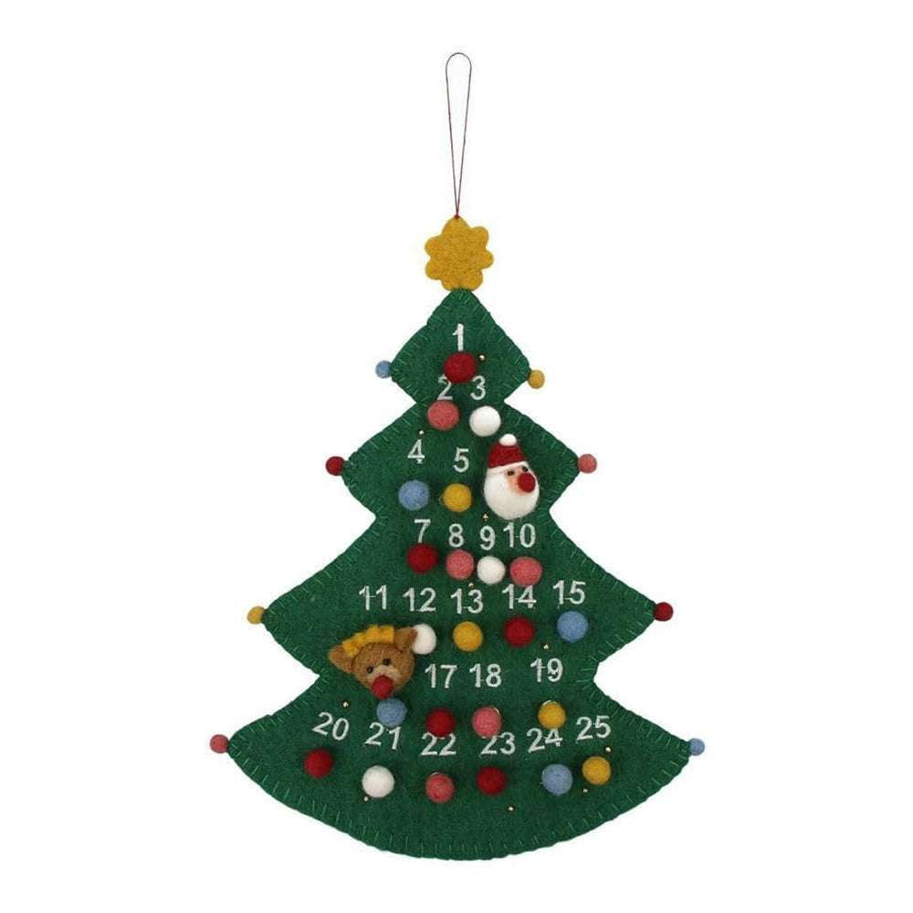 MARK'S Hracky Xmas Felt & Knit Felt Advent Calendar Tree