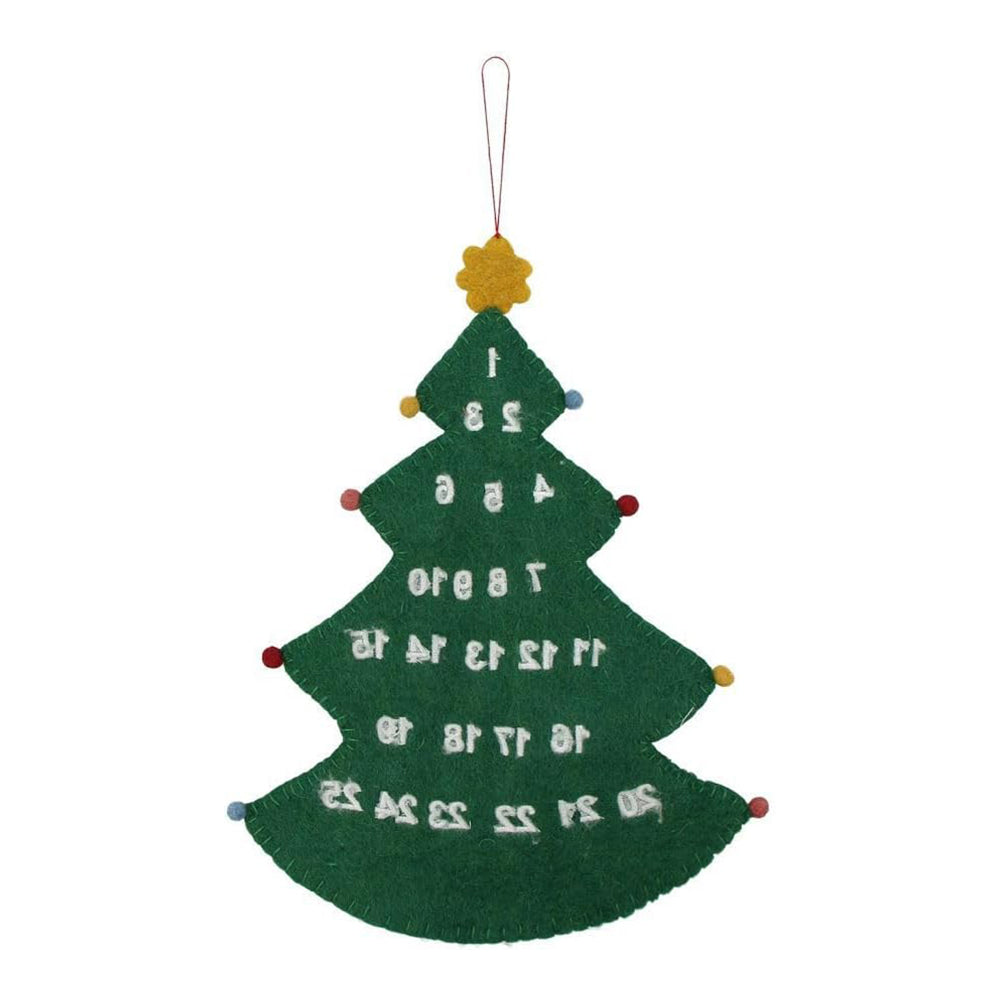 MARK'S Hracky Xmas Felt & Knit Felt Advent Calendar Tree