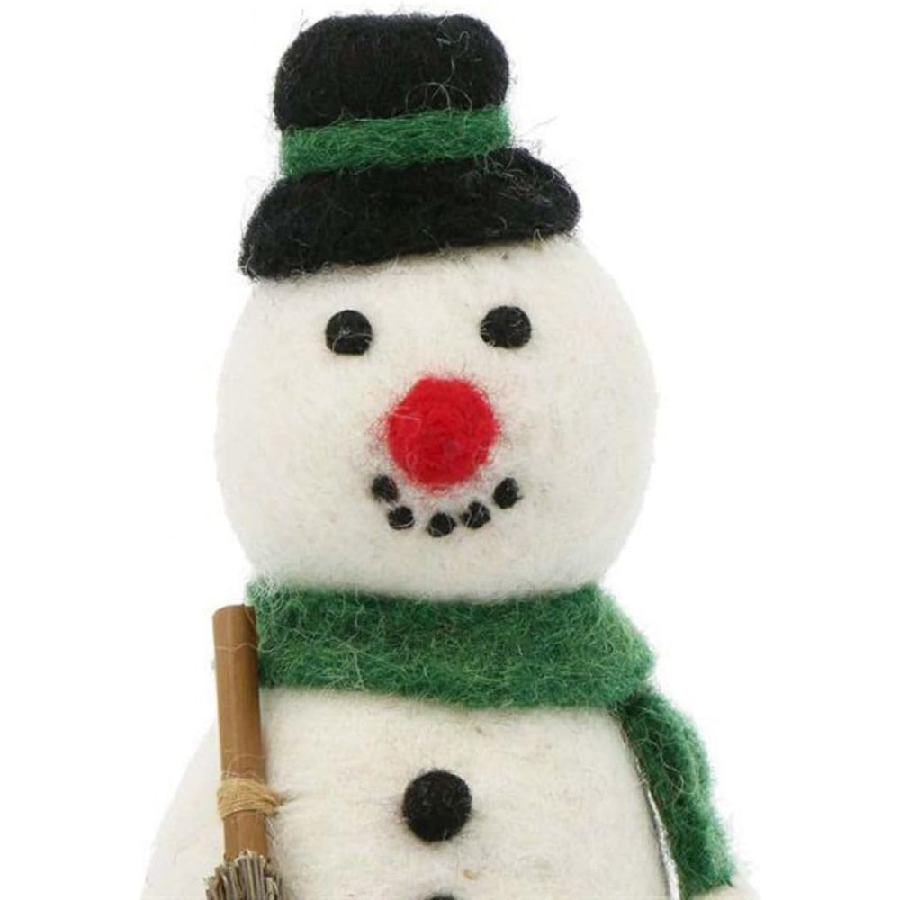 MARK'S Hracky Xmas Felt & Knit Felt Mascot Snowman