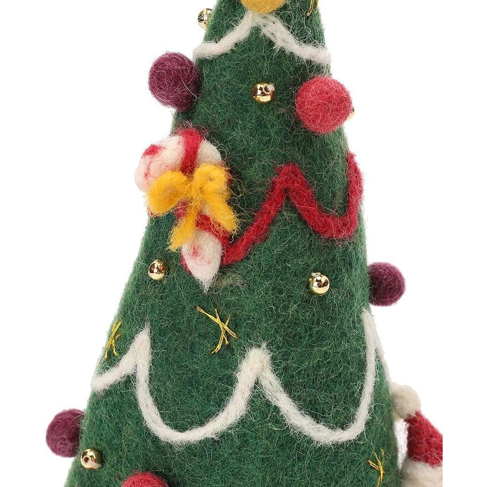 MARK'S Hracky Xmas Felt & Knit Felt Tree Santa Claus