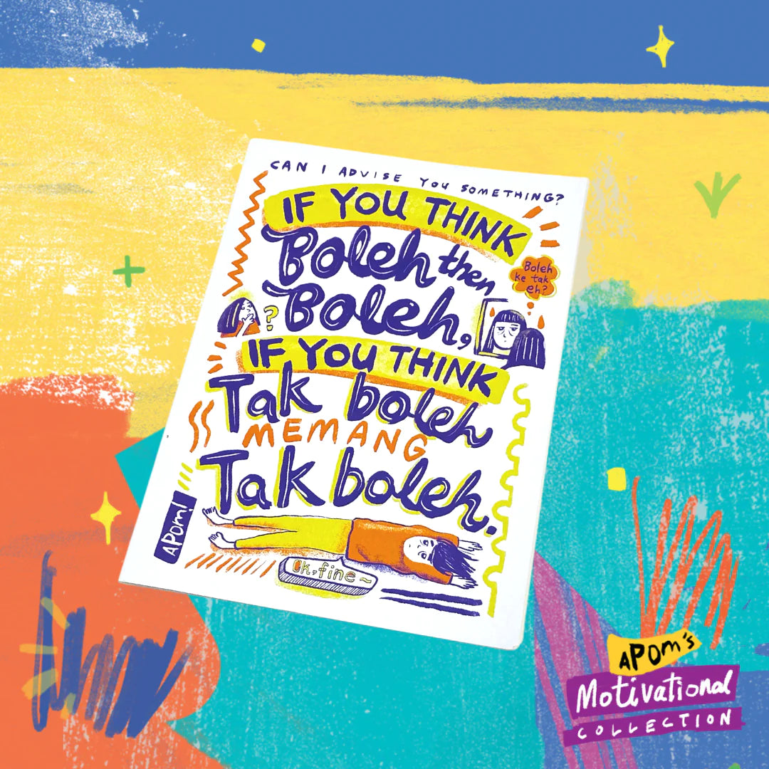 APOM Greeting Card Motivational-Think Boleh