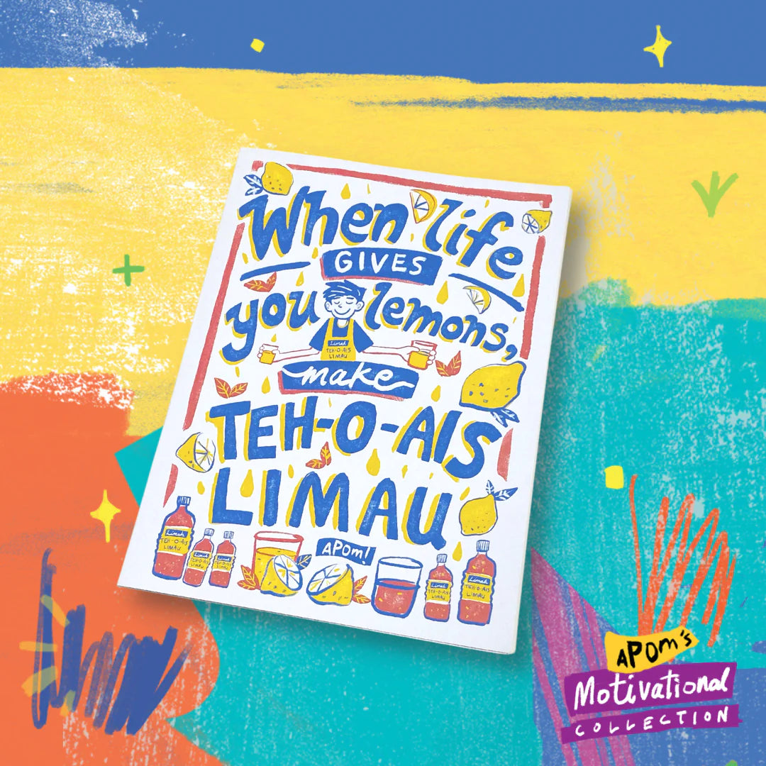 APOM Greeting Card Motivational-Life Lemons