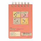 SUN-STAR Ring Memo Pad MP 284 A7 Peanuts Comical Scene Yellow
