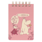 SUN-STAR Ring Memo Pad MP 284 A7 Moomin Pink