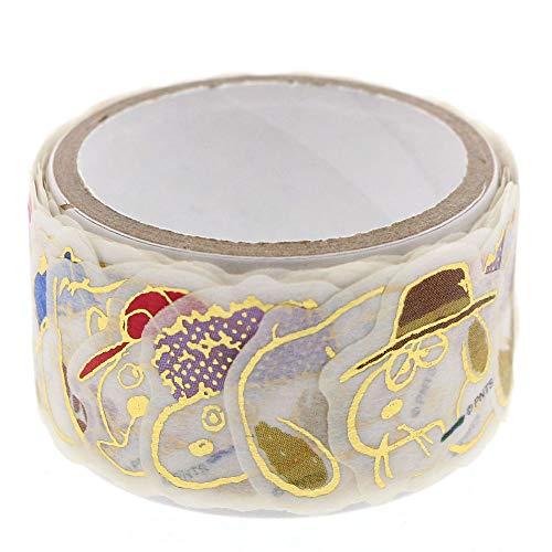 SUN-STAR Peri Petta Gold Sticker ST 483 Peanuts Snoopy Family